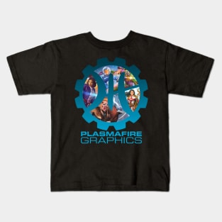 Plasmafire Graphics Logo Frame Tee #2 - Female Heroes Kids T-Shirt